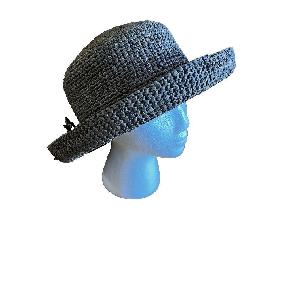 Corroboree Straw Hat Natural Tie Braided Bow Australian Packable Med
